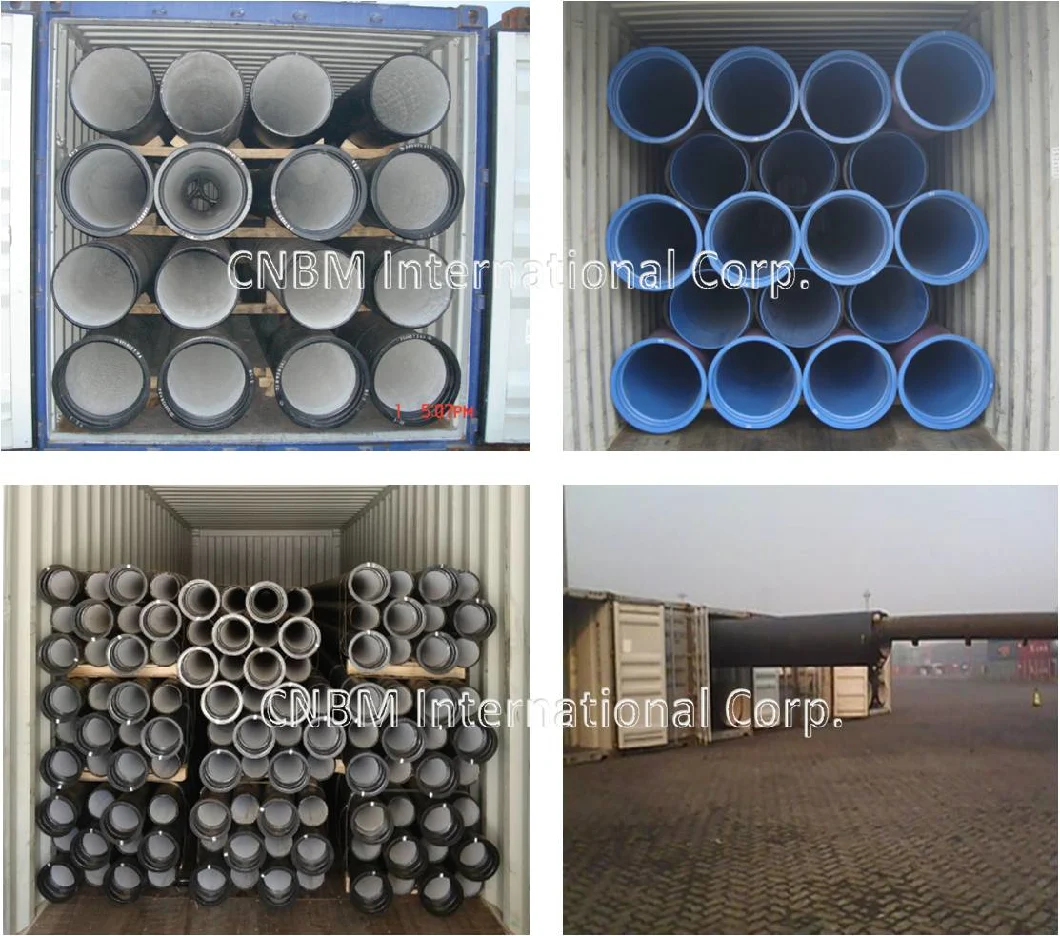 Centrifugal T-Type Ductile Cast Iron Pipes ISO2531 En545 En598