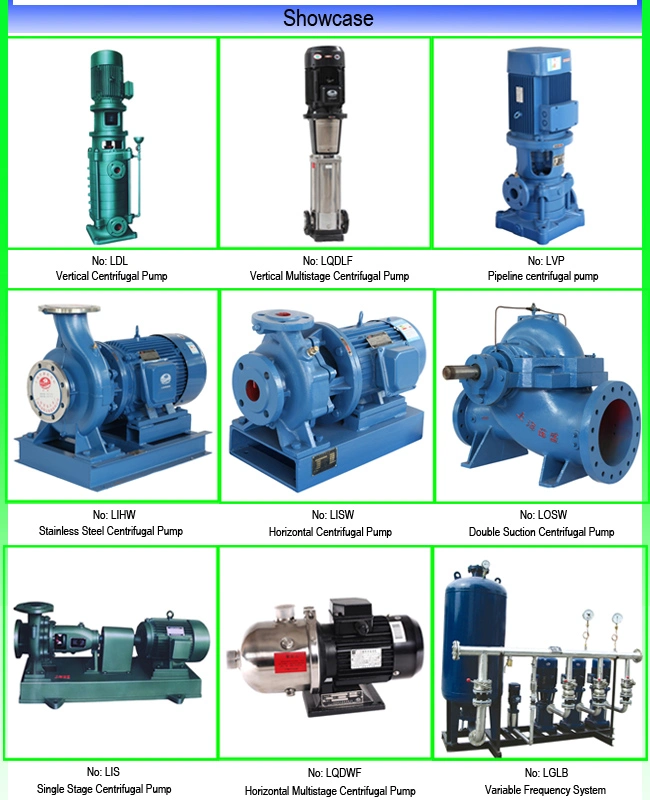 China Manufacturer Vertical Stainless Steel Cast Iron Centrifugal Pumps
