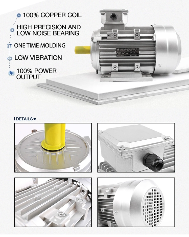 0.12-3.7kw My/Ml (ALU) Cast Iron Aluminium Body Single Phase Two Capacitors AC Motors