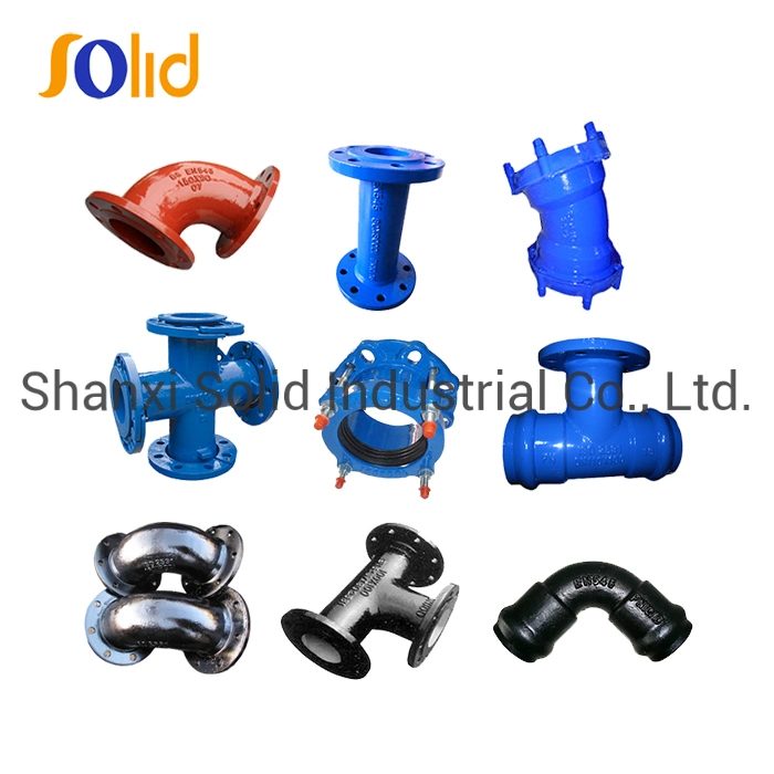 Ral 6011 Epoxy Green Fbe Coating Di Ductile Iron Pipe Fittings