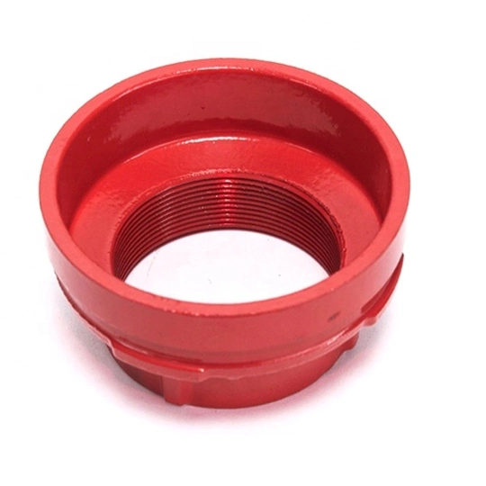 FM UL Approved Ductile Cast Iron Grooved Pipe Fitting Grooved Concentric Reducer with Female Thread