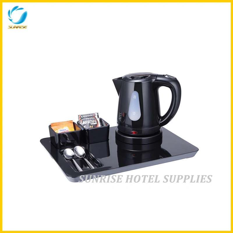 Hotel Hospitality Tray with Cordless Electric Kettle