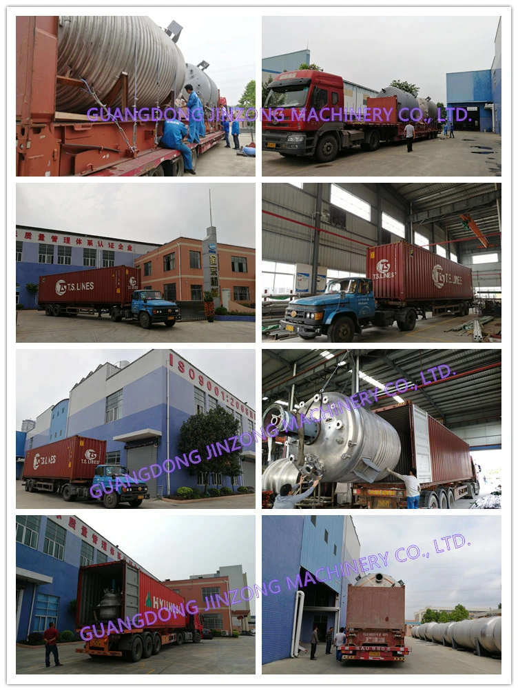 Stainless Steel Electrical Heating/Steam Heating Chemical Reaction Reactor Heating Jacket Reactor