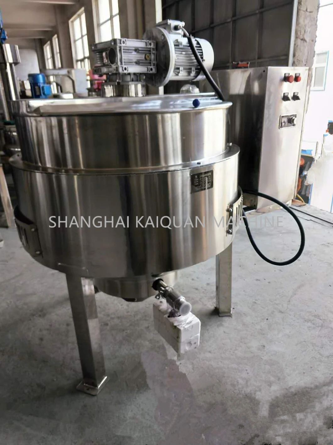 Sanitary Gas Heating Jacketed Kettle LNG Kettle LPG Kettle
