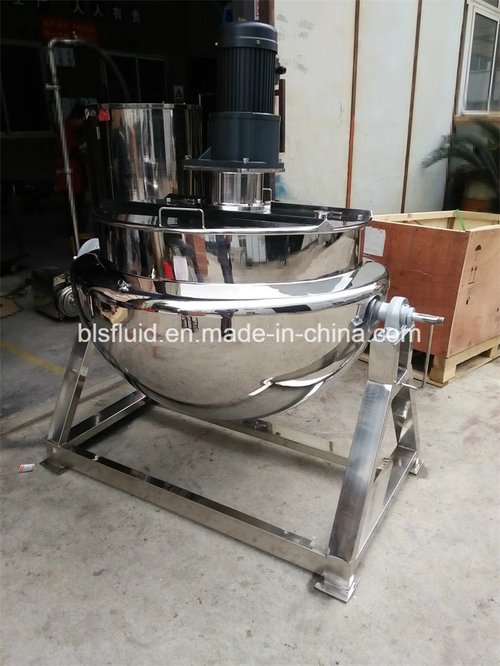 Steel Industrial Jacketed Melter Caramel Electric Heating Boiling Kettle Thick Barbecue Sauce Cooking Pot