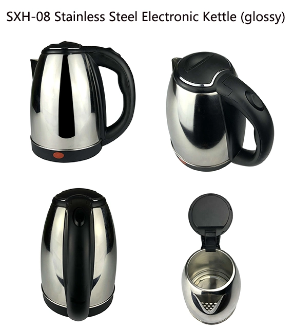 Hot-Selling Kettle 1.8L Polished Chassis 360 Rotating Stainless Steel Electric Kettle Automatically Power off