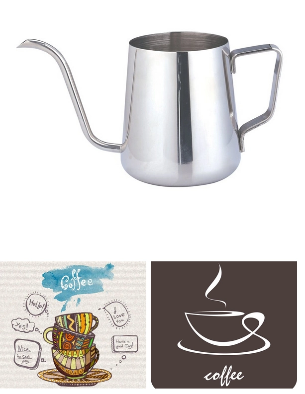 Stainless Steel Coffee Kettle, Gold Npypq Drip Coffee Kettle Maker