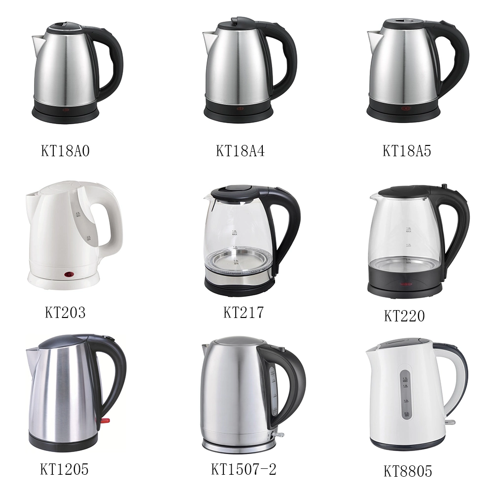 1.7L Electric Kettle Glass Kettle for Homeuse Stainless Steel Concealed Heating Element