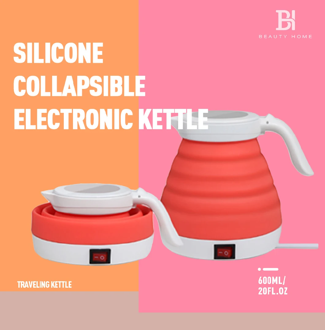 High Quality Electric Silicone Folding Stainless Steel Fast Boiling Teapot Kettle