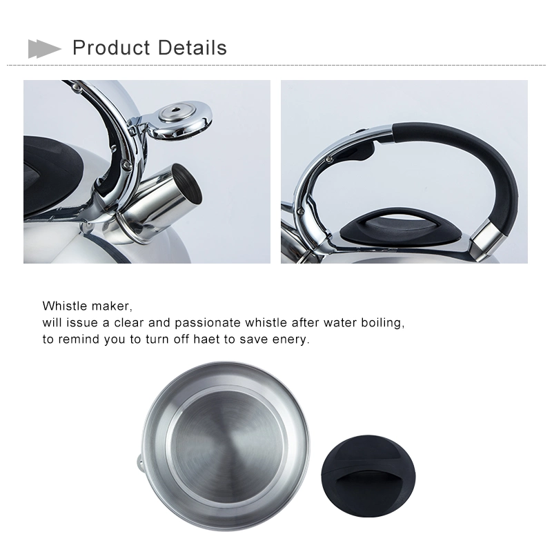 Large Capacity 4.5L Stainless Steel Tea Kettle with Capsule Bottom