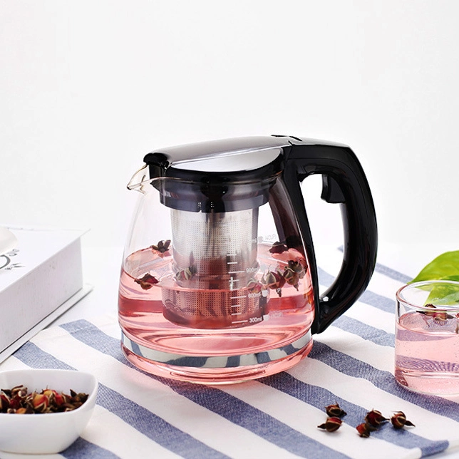 Heat Resistant Pyrex Glass Kettle Clear Glass Kettle for Tea Coffee