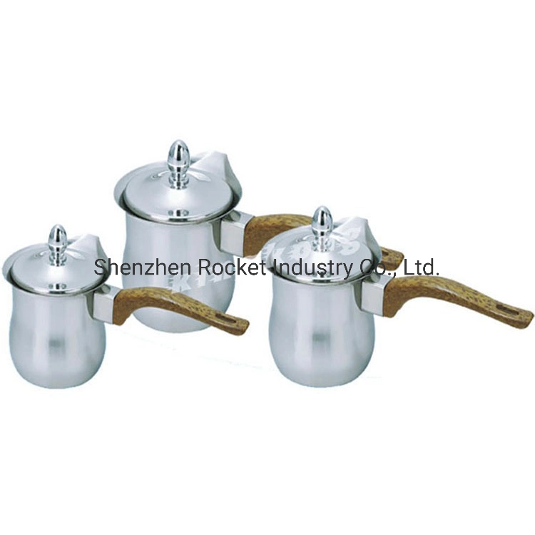 3PCS Home Good Double Stainless Steel Teapot Kettle Tea Pot Set