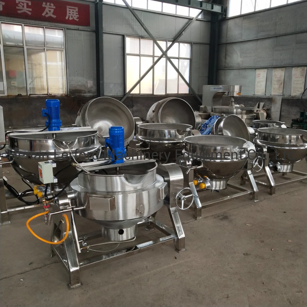 Electric Oil Jacketed Kettle 100 Liter Steam Jacketed Cooking Kettle Price Double Jacketed Kettle