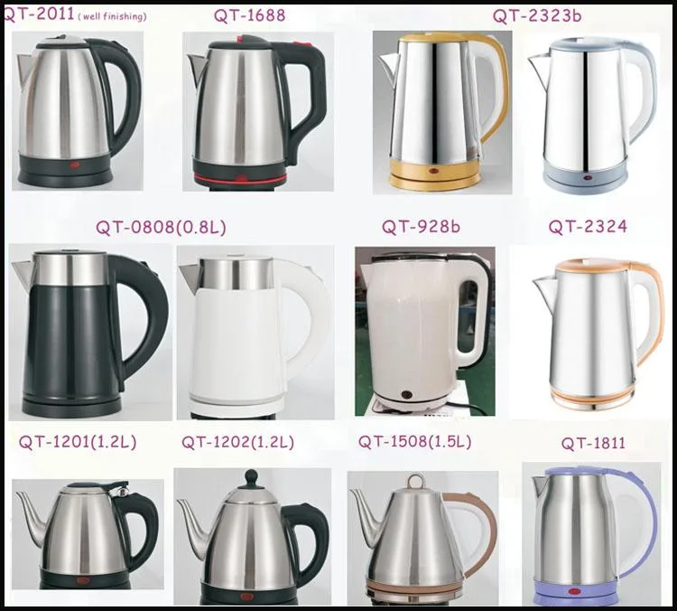 Double Wall Plastic Electric Kettle with Electric Heating Boiling