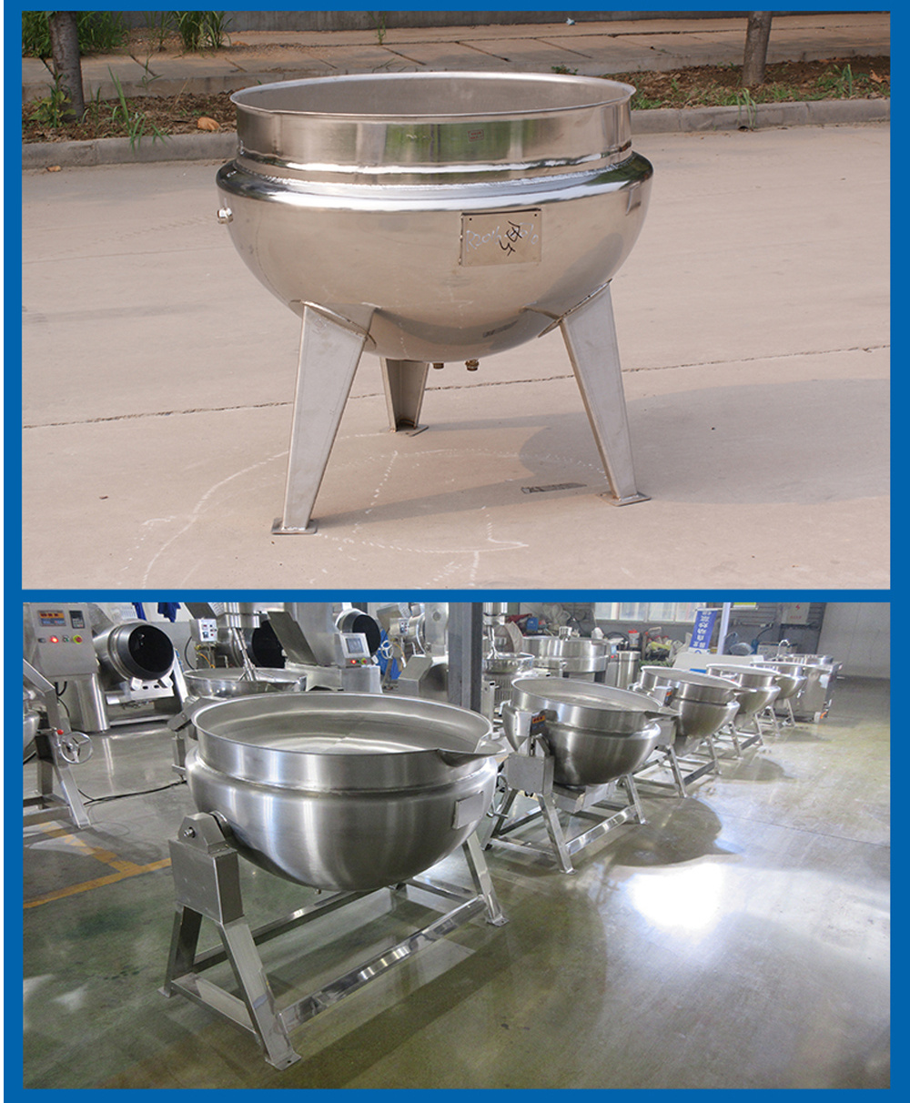 50L Stainless Steel Best Selling Industrial Pot Double Layer Steam Tilting Jacketed Kettle