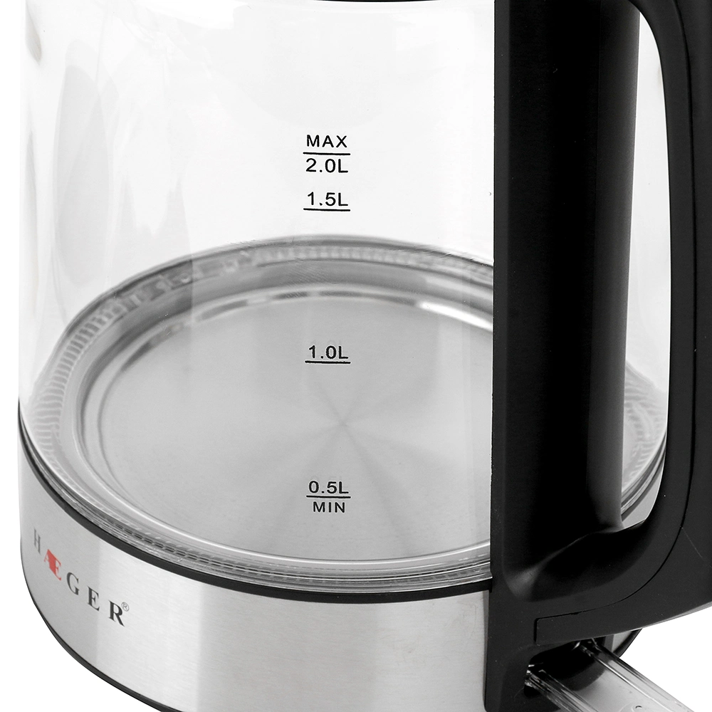 2 L Home Appliance Lead Free Glass Electric Boil Tea Kettle