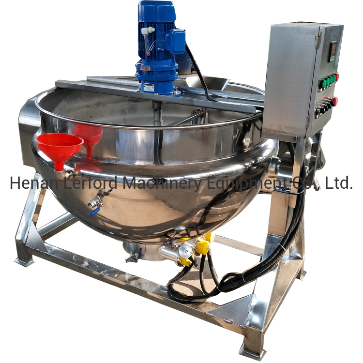 Electric Oil Jacketed Kettle 100 Liter Steam Jacketed Cooking Kettle Price Double Jacketed Kettle