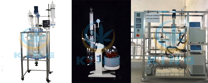 10L Cylindrical Chemical Glass Reactor, Chemical Reaction Kettle