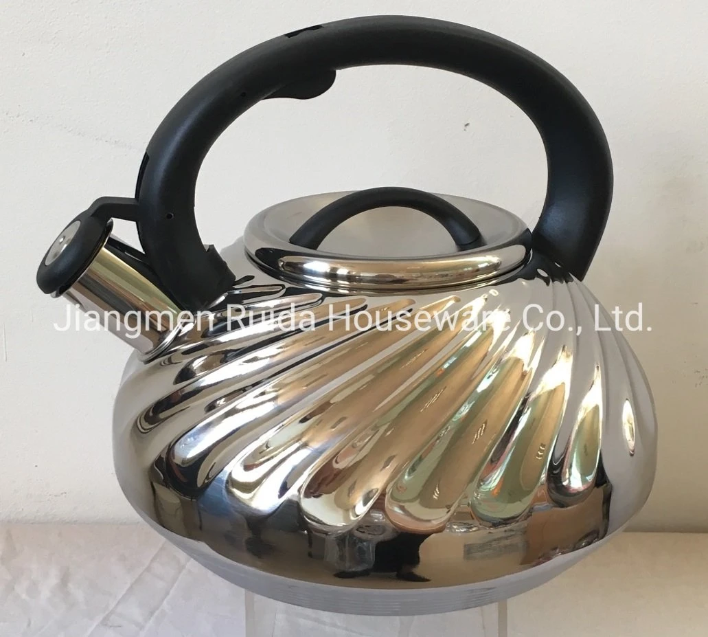 Tea Kettle on Sale 7 Steps Bottom 3.0L Stainless Steel Whistling Kettles with Color Painting