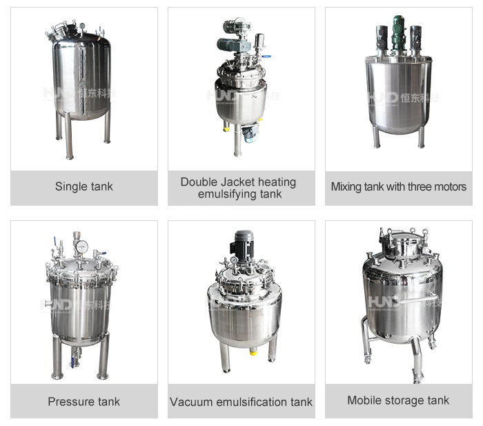 Stainless Steel Electric Heating Reactor Chemical Industrial Bio Emulsifying Tank Mixing Reaction Kettle