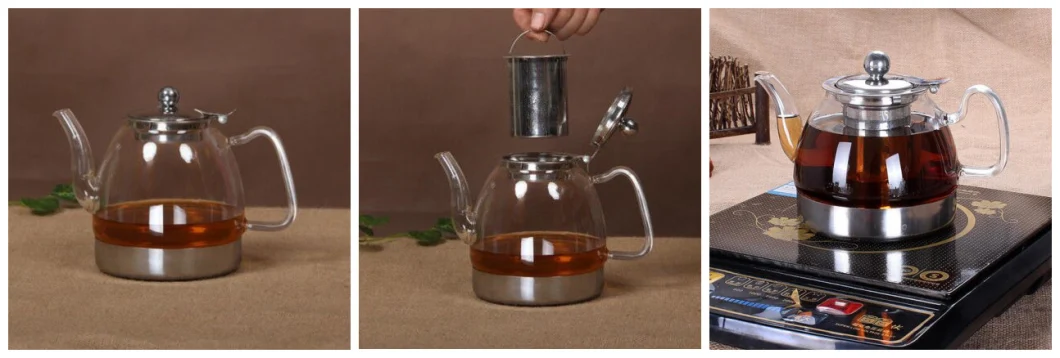 Induction Cooker Use Electric Tea Kettle Pyrex Glass Kettle Glassware Clear Water Kettle