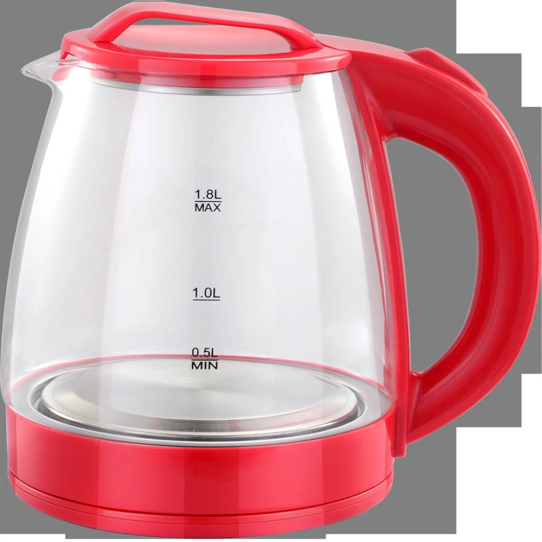 Hot Selling Main Products 1.8L Light Blue New PP High Borosilicate Glass Electric Kettle Safe Automatic Power off