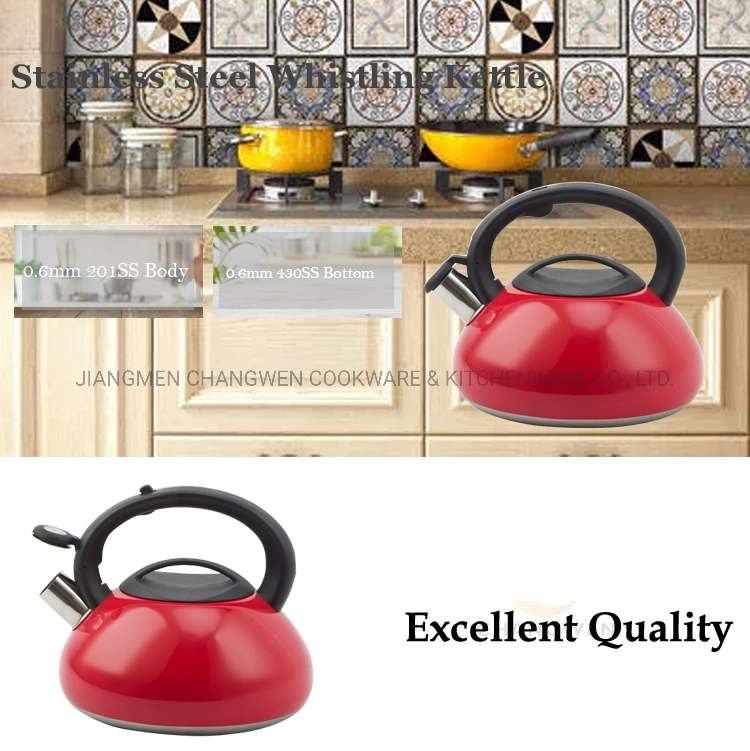 Top Quality Kitchen Cookware Tea Pot Whistle Boiling Water Kettle Portable Kettle