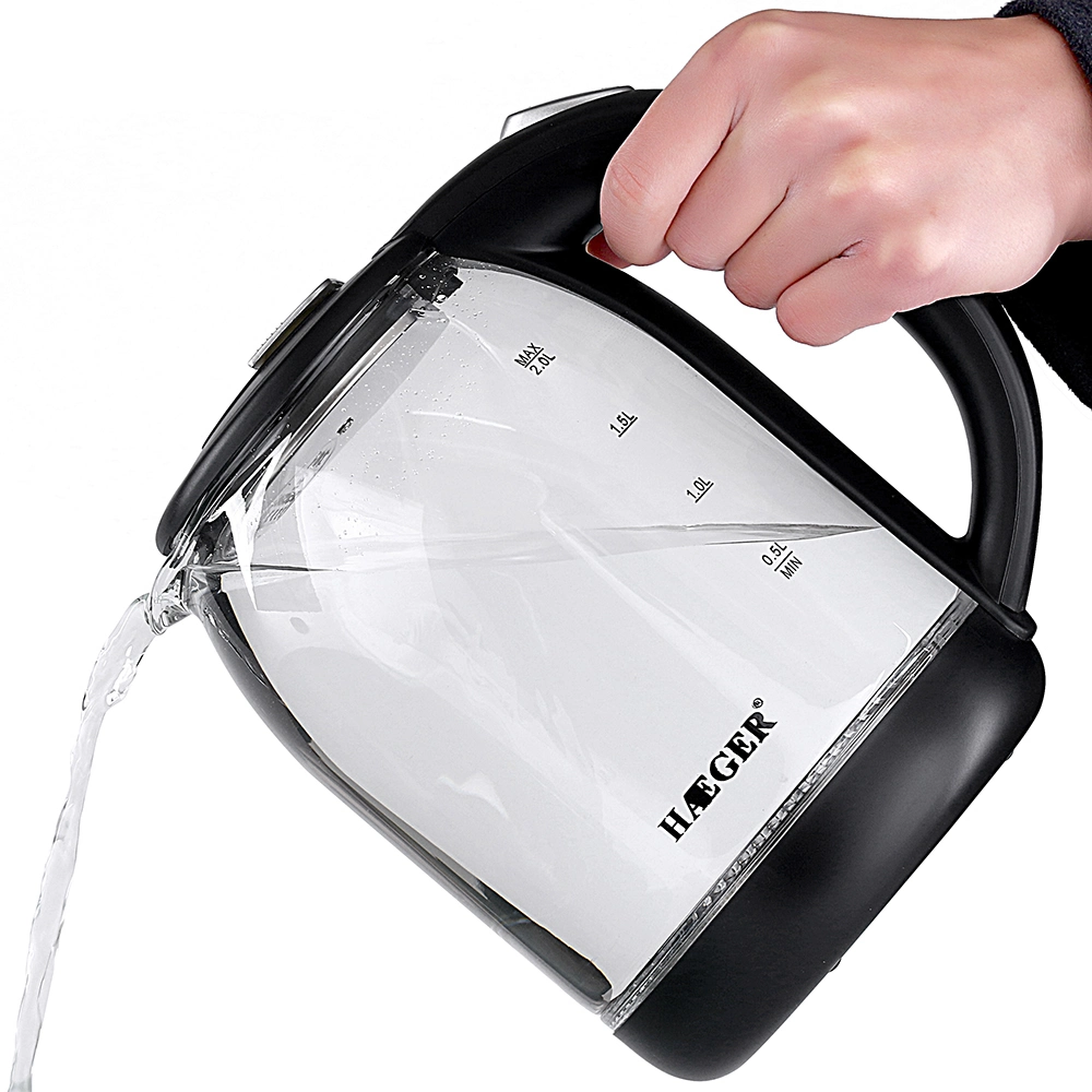 360 Auto Switch Boil-Dry Protection Glass Electric Kettle