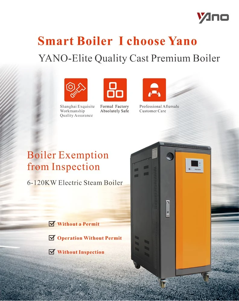 50kw 70kg/Hr Electric Steam Boiler for Heating Reaction Kettle Yano Boiler