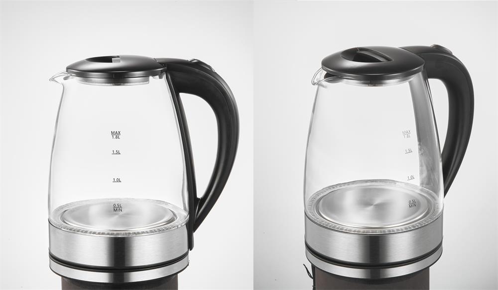 Stainless Steel Inner Cover Superior Tea Water Kettle Glass Electric Jug Kettle