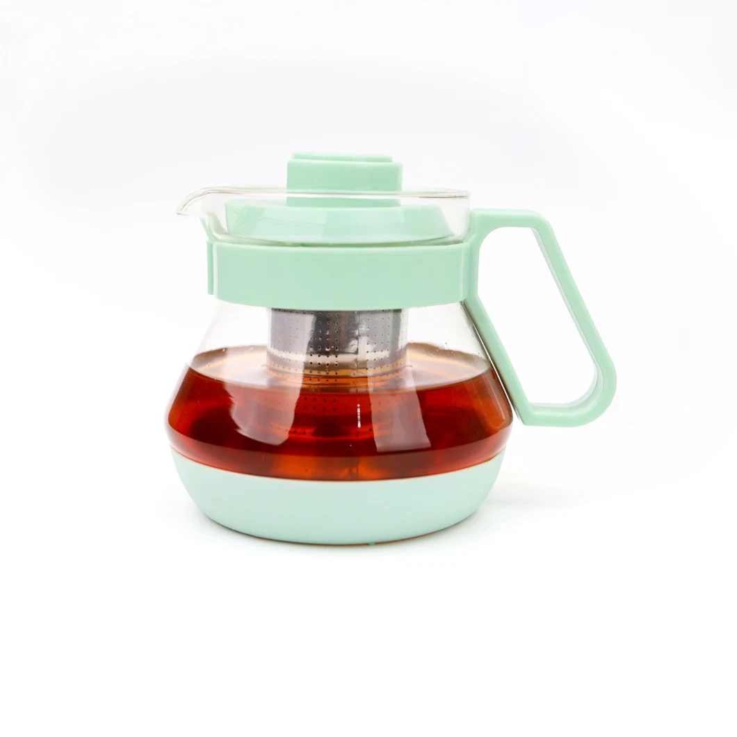 House Tableware Glassware 1600ml Glass Tea Kettles Teapots Hot Cold Water