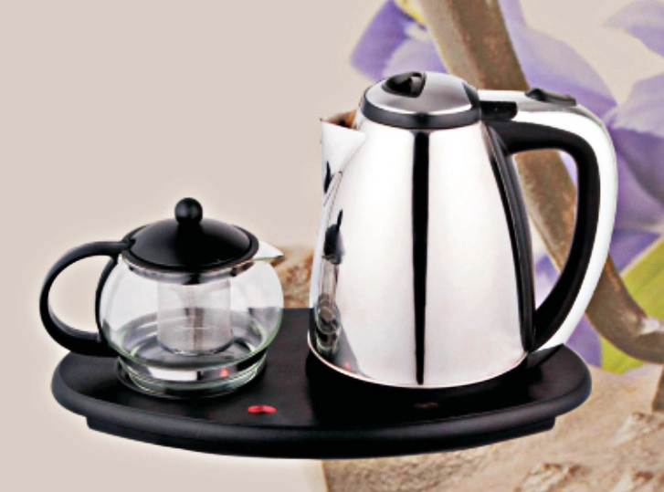 Fashion Household Appliance Electrical Kettle with Tea Pot Zy-038