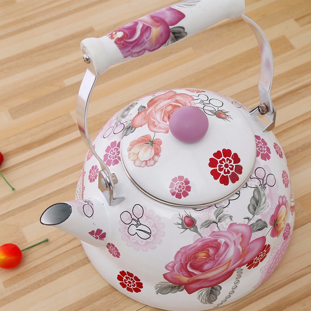Enamel Kettle, Enamel Teapot, Porcelain Enamelware, Enamel Teapot