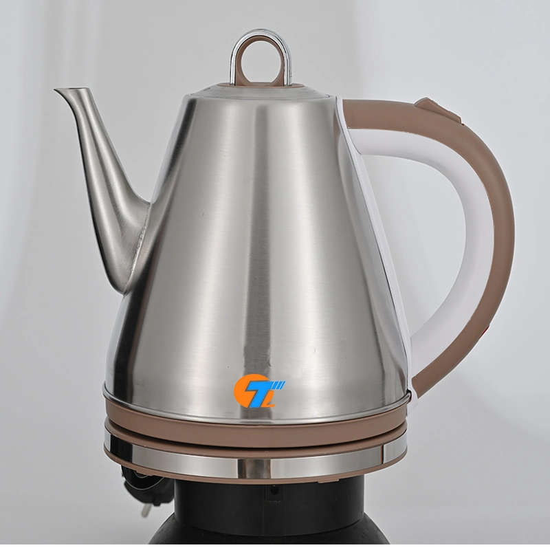360 Rotation Auto-Shutoff & Boil-Dry Protection Long Spout Stainless Electric Kettle (QT1508)