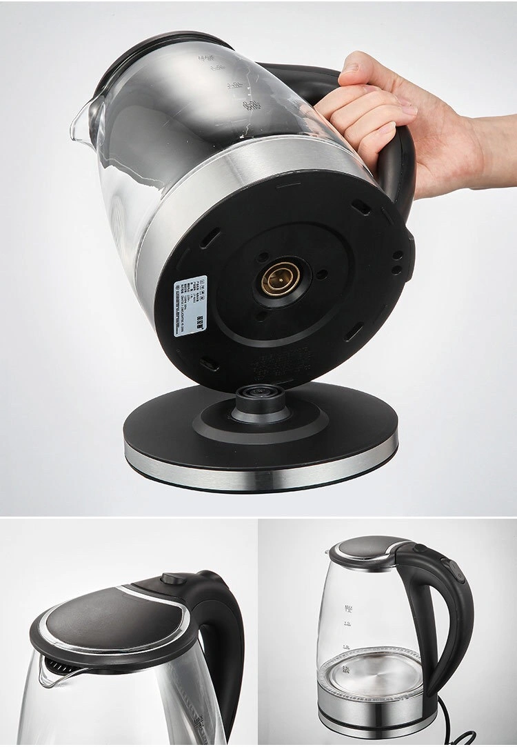 Hot Selling Portable Kitchen Appliances LED Electrical Glass Tea Pot Water Kettle