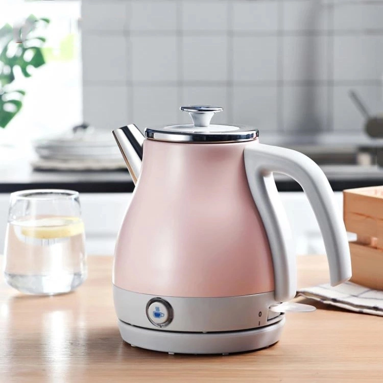 Portable 304 Stainless Steel National 1L Small Mini Travel Automatic Electric Kettle with LED