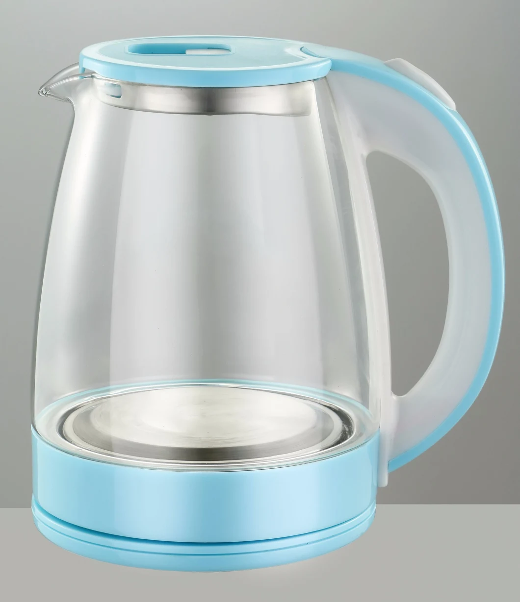 Hot Selling Main Products 1.8L Light Blue New PP High Borosilicate Glass Electric Kettle Safe Automatic Power off