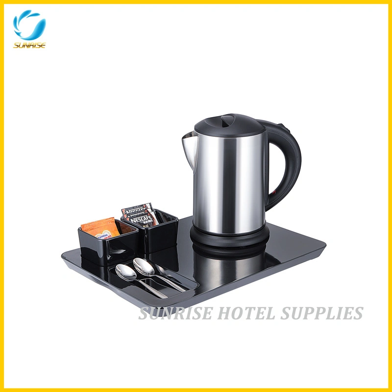 Luxury Leather in Room Service Tray & Electric Kettle