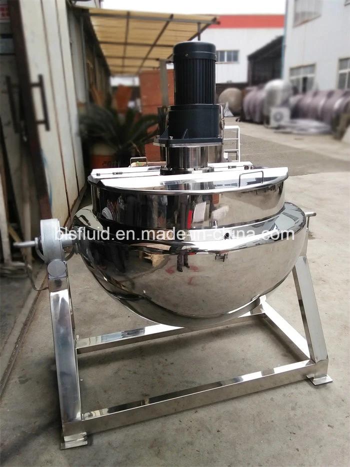 Steel Industrial Jacketed Melter Caramel Electric Heating Boiling Kettle Thick Barbecue Sauce Cooking Pot