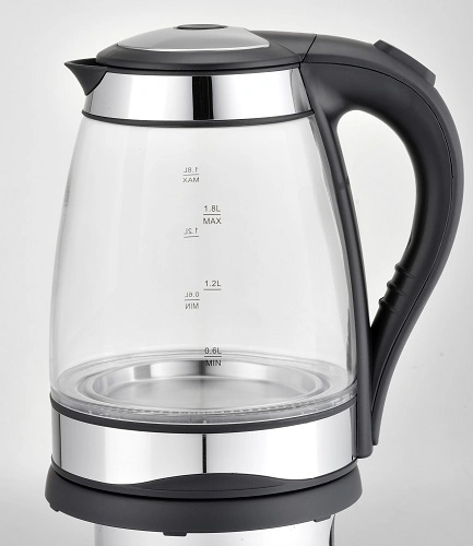 1.8L 1850-2200W Electric Kettle Glass Kettle Over Heat Protection