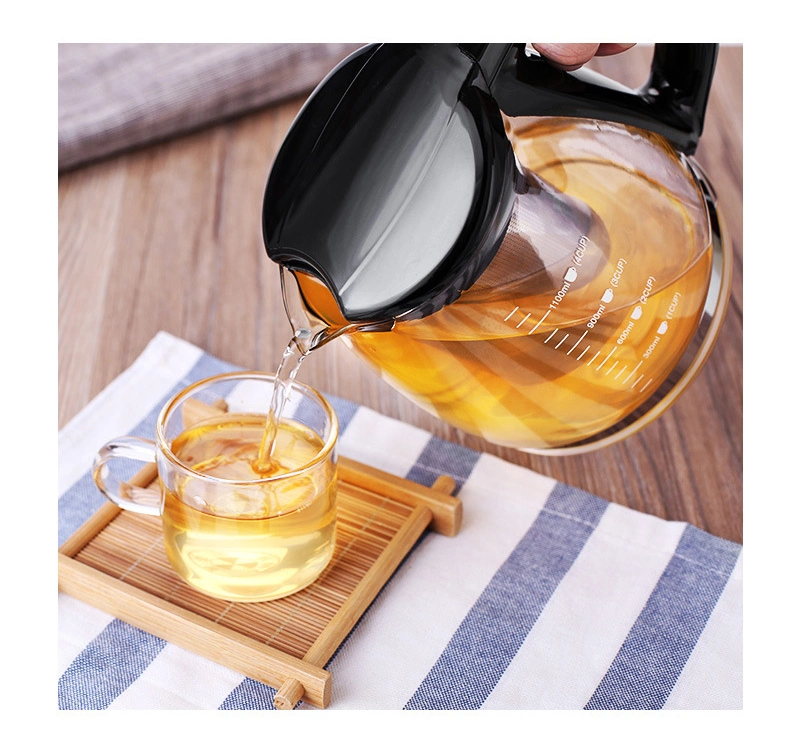 Heat Resistant Pyrex Glass Kettle Clear Glass Kettle for Tea Coffee