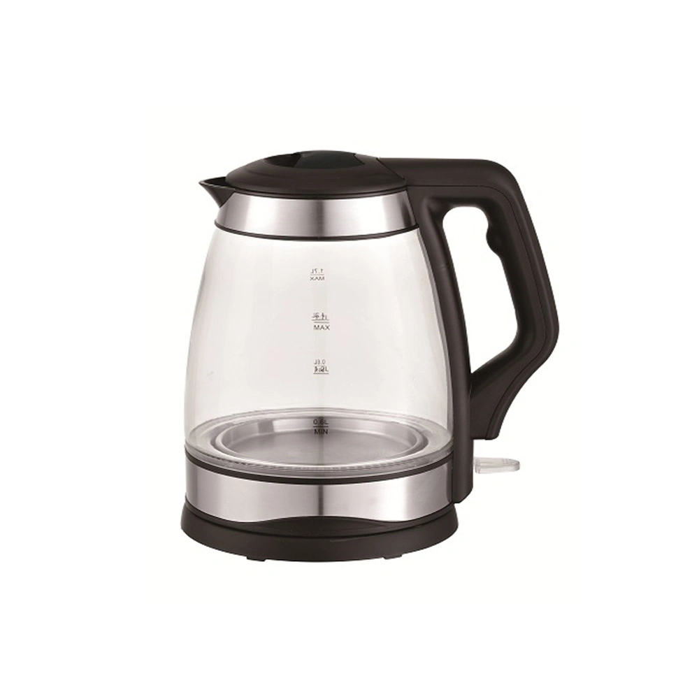 1.7L Electric Kettle Glass Kettle for Homeuse Stainless Steel Concealed Heating Element