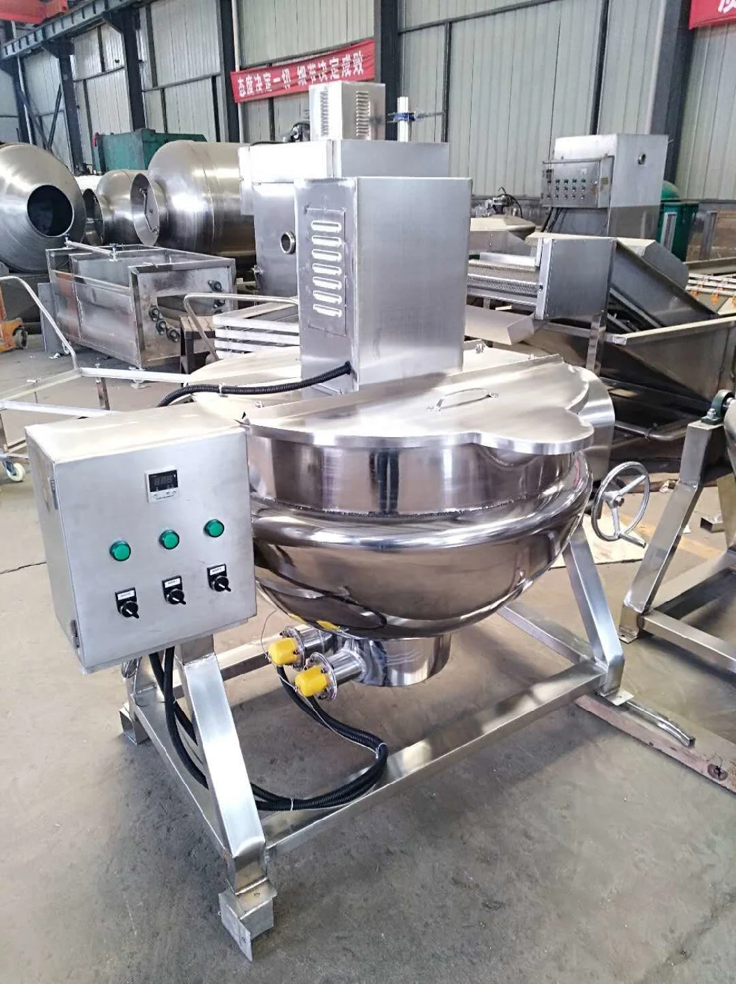 Factory Price Automatic Steam/Gas/Electric Jacketed Heating Mixing Kettle/Industrial 50-600L Cooking Pot