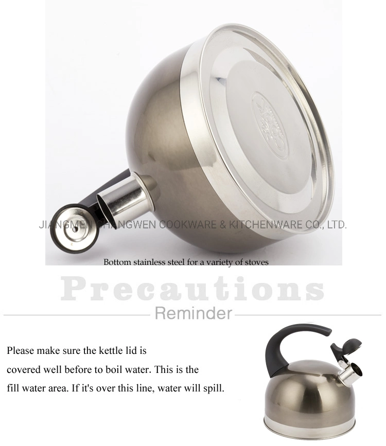 Water Whistling Kettle Pot Water Kettle Whistling Stove Kettle 3.0L