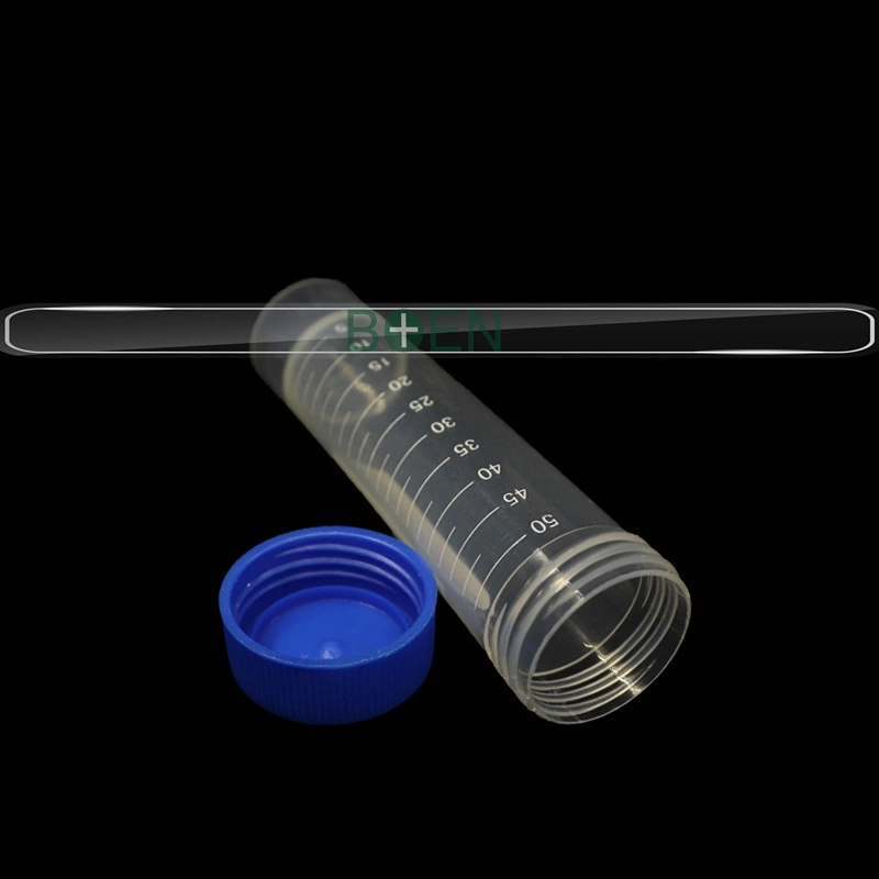 Plastic Flat Bottom Self-Standing Centrifuge Tube 50ml Falcon Tube
