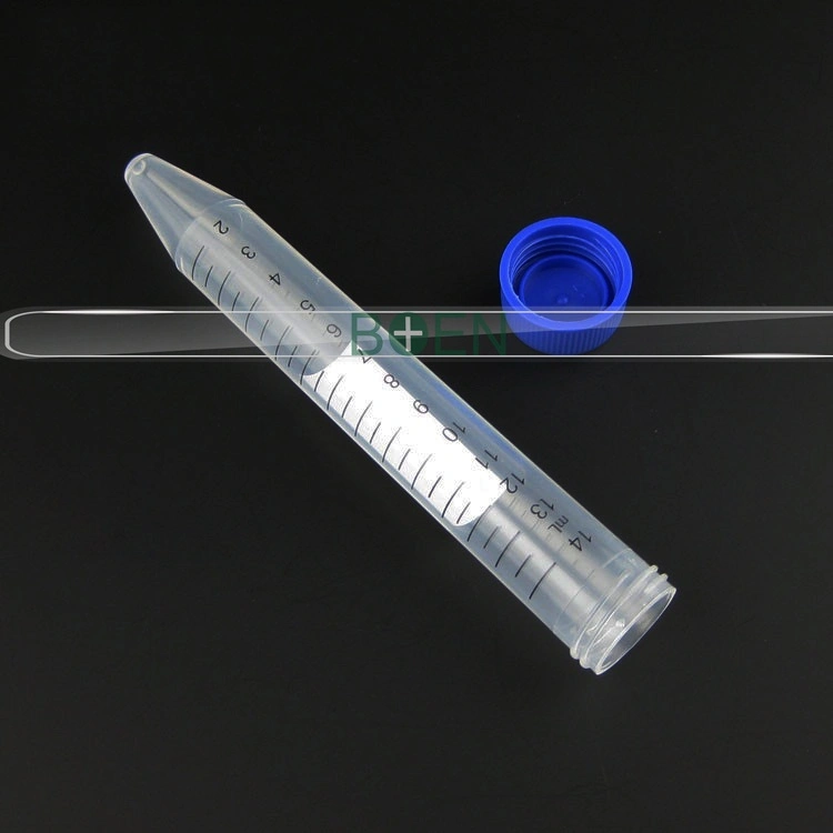 Laboratory Conical Bottom Screw Cap Centrifuge Tube 15ml