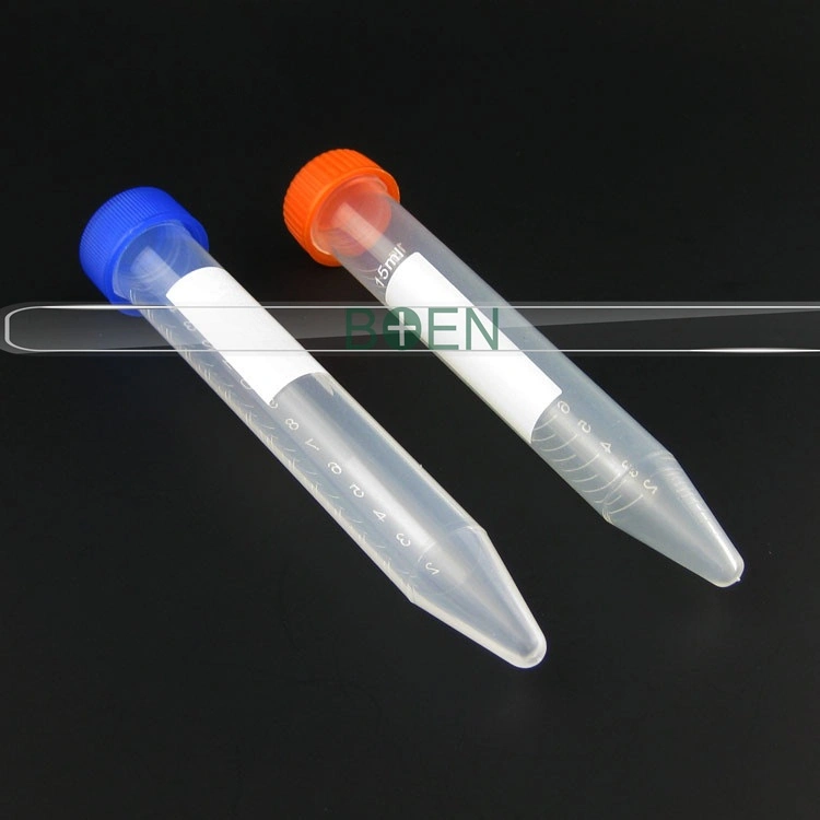 Laboratory Conical Bottom Screw Cap Centrifuge Tube 15ml