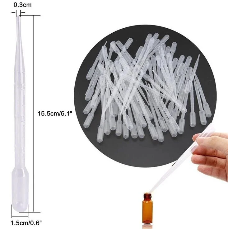 Color Serological 3ml 10ml Pipette Tips Adjustable Micro Plastic Pasteur Pipette Tips