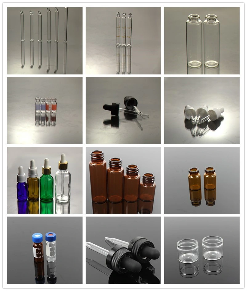Hand Made Shaped Clear Tubular Glass Tube Pipettes