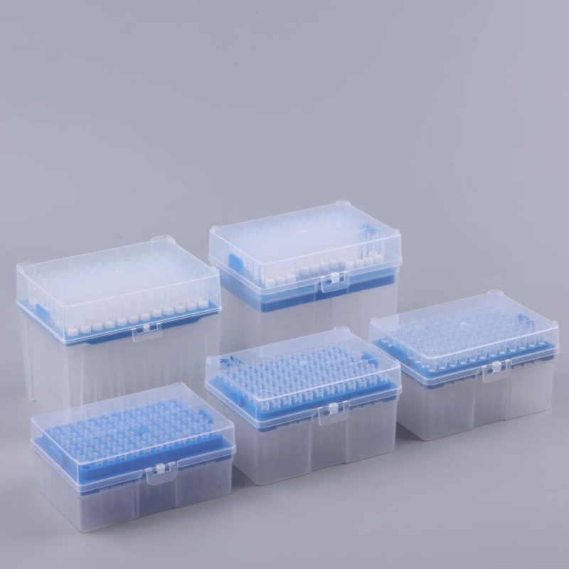 Sterile Pre Sterilize 1000UL Universal PCR Filter Pipette Tips for Laboratory
